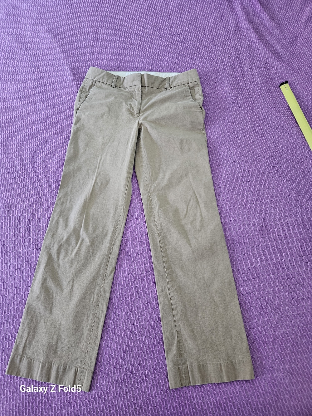 J. Crew Khaki Wide-Leg Jeans